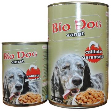 Hrana umeda pentru caini Biodog, vanat 1250 g