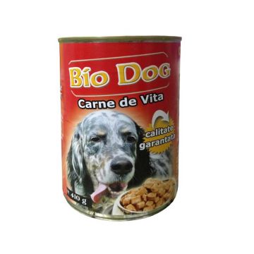 Hrana umeda pentru caini Biodog, vita 410 g ieftina