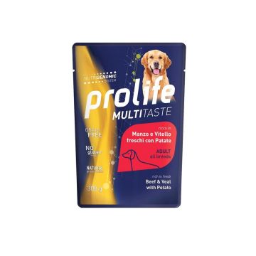 Hrana Umeda Pentru Caini Premium Prolife Dog Plic Vita/cartof 300 G