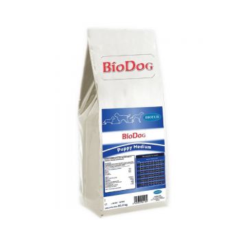 Hrana Uscata Pentru Caini Biodog Puppy Medium 20 Kg ieftina