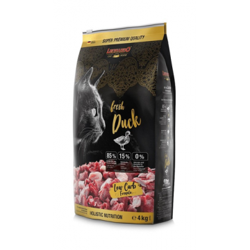 LEONARDO Fresh Duck & Poultry Hrana uscata pentru pisici, cu rata si pasare 4 kg