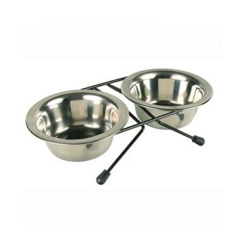 SUPORT + CASTRON INOX DINNER 11CM PENTRU CAINI