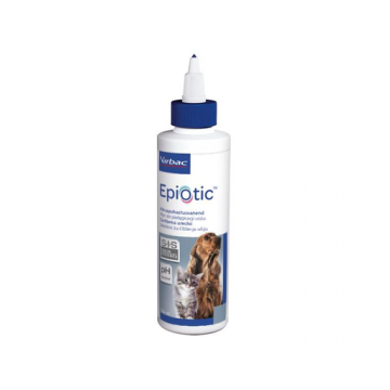 VIRBAC Epi-Otic Solutie de curatare a urechilor pentru caini si pisici 125 ml