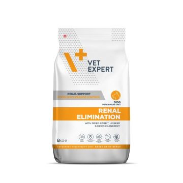 4T Dieta Veterinara Renal Elimination Dog, Vetexpert, 8 kg la reducere