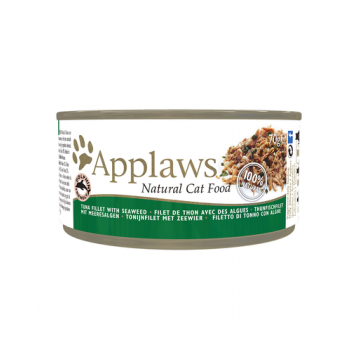 APPLAWS Cat Tin Tuna Fillet and Seaweed Hrana umeda pentru pisici adulte, cu ton si alge 72x70g