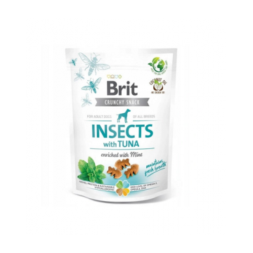 BRIT Care Dog Crunchy Cracker Insect&Tuna Recompense pentru caini, cu insecte si ton 200 g
