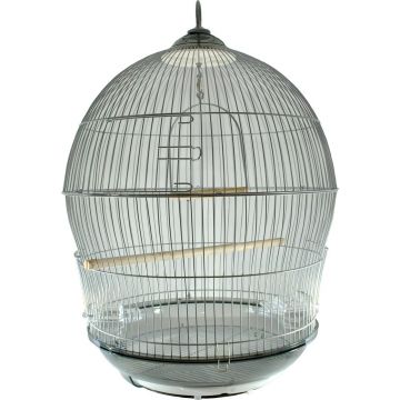 Colivie Pasari Rotunda 370, Gri Silver, 47x70 cm ieftina