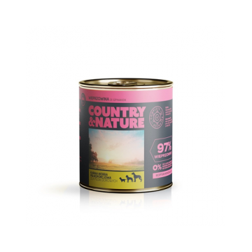 COUNTRY&NATURE Hrana umeda pentru caini, fara cereale, cu porc si spanac 850 g COUNTRY&NATURE Hrana umeda pentru caini, fara cereale, cu porc si spanac 850 g