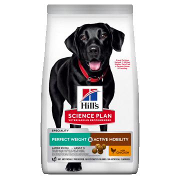 Hill's Science Plan Canine Adult Perfect Weight & Active Mobility Large Breed Chicken, 12 kg ieftina