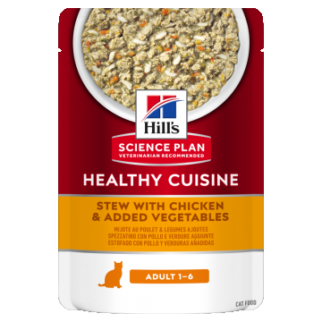 Hill's Science Plan Feline Adult Chicken & Vegetables Stew, 80 g