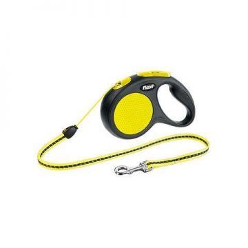 Lesa Pentru Caini Flexi Classic S 5 M-12 Kg Neon/25215