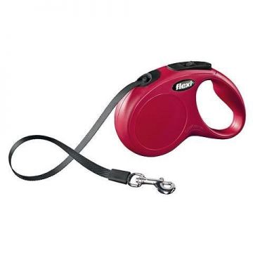 Lesa Pentru Caini Flexi Classic S Banda 5 M-15 Kg Red/23204