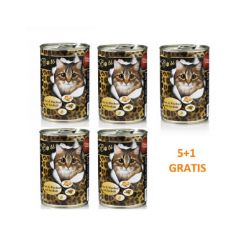 O'CANIS Hrana umeda pentru pisici adulte, cu prepelita, curcan si ulei de somon 400 g 5 + 1 GRATIS