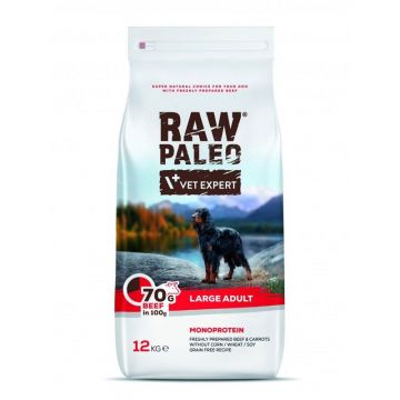 Raw Paleo, Adult, Rase Mari, Vita, 12 Kg