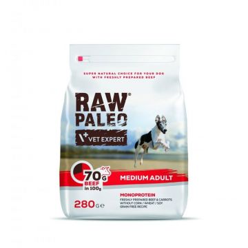 Raw Paleo, Adult, Rase Medii, Vita, 280 g la reducere