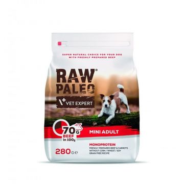 Raw Paleo, Adult, Rase Mici, Vita, 280 g la reducere