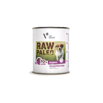 Raw Paleo Puppy, Conserva Monoproteica, Miel, 800 g