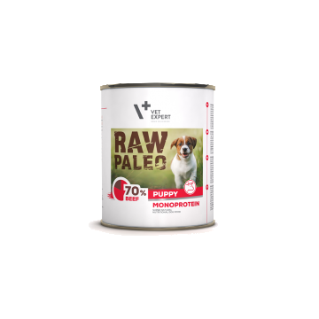 Raw Paleo Puppy, Conserva Monoproteica, Vita, 800 g la reducere