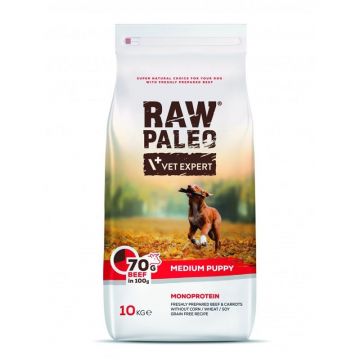 Raw Paleo, Puppy, Rase Medii, Vita, 10 Kg