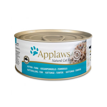 APPLAWS Cat Tin Kitten Tuna hrana uscata pentru pisoi, cu ton 72 x 70g