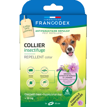 Francodex, Zgarda Antiparazitara Geraniol Dog Mini, ieftin