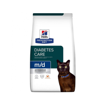 HILL'S Prescription Diet M/D Diabetes Feline hrana dietetica pentru pisici cu diabet sau obeze, cu pui 3 kg