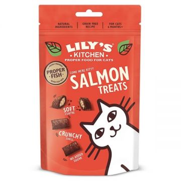 Lily's Kitchen Cat Salmon Pillow Treats 60 g de firma originala