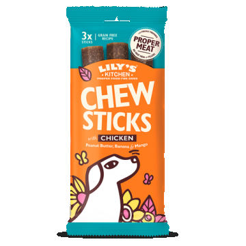 Lily's Kitchen Chew Sticks With Chicken For Dogs, 3x120 g