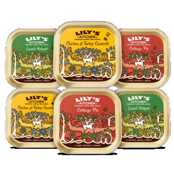 Lily's Kitchen Dog Classic Dinners Trays Multipack, 6x150 g