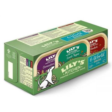 Lily's Kitchen Dog World Dishes Trays Multipack 6x150 g