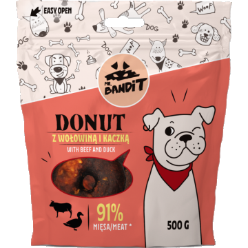 Mr. Bandit Donut, Vita Si Rata, 500 g la reducere