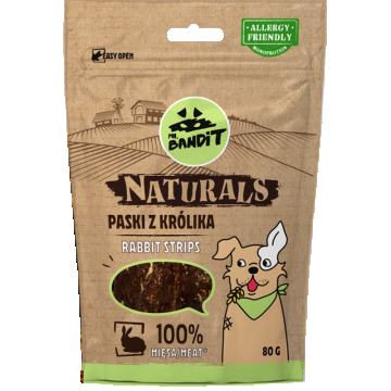 Mr. Bandit Naturals, Iepure, 80 g la reducere