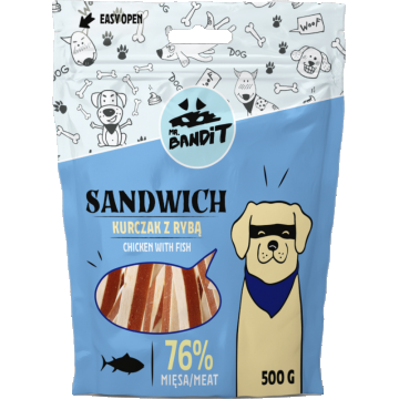 Mr. Bandit Sandwich, Pui Cu Peste, 500 g