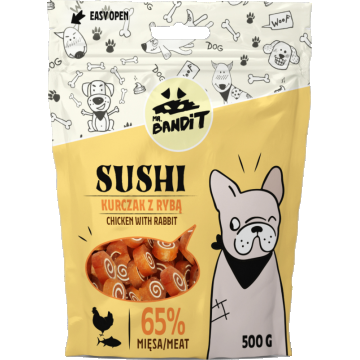 Mr. Bandit Sushi, Pui Si Peste, 500 g la reducere