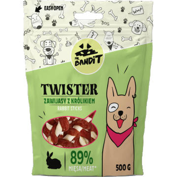 Mr. Bandit Twister, Iepure, 500 g la reducere