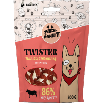 Mr. Bandit Twister, Vita, 500 g ieftina