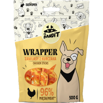 Mr. Bandit Wrapper, Sticks, Pui, 500 g la reducere