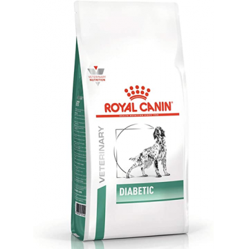 ROYAL CANIN Vet Dog Diabetic dieta veterinara pentru caini adulti cu diabet 12 kg + 12 x Diabetic 410 g hrana umeda