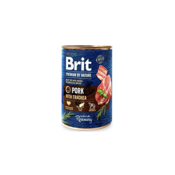BRIT Premium by Nature Hrana umeda pentru caini adulti, cu porc 6 x 400 g