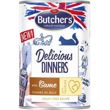 BUTCHER'S Delicious Dinners hrana pisici, vanat in jeleu 400g