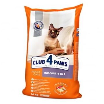 CLUB 4 PAWS Premium Indoor, hrană uscată pisici de interior, 14kg