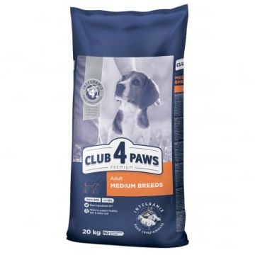 CLUB 4 PAWS Premium, M, Pui, hrană uscată câini, 20kg