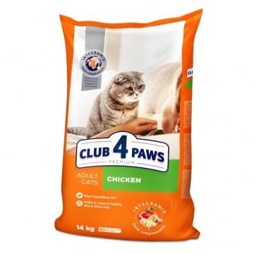CLUB 4 PAWS Premium, Pui, hrană uscată pisici, 14kg