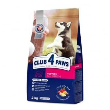 CLUB 4 PAWS Premium Puppy, Pui, hrană uscată câini junior, 2kg