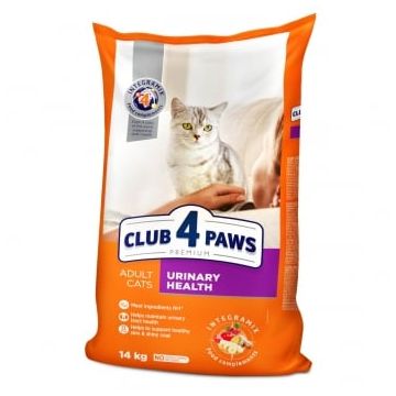 CLUB 4 PAWS Premium Urinary Health, Pui, hrană uscată pisici, sistem urinar, 14kg