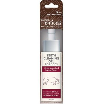 Gel dentar cu aroma de sunca porc afumata, Tropiclean Enticers, 59 ml