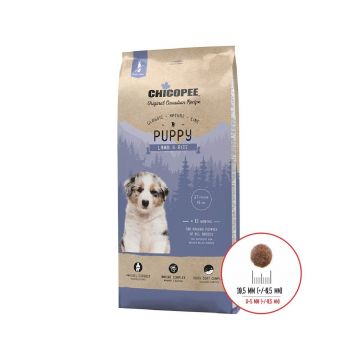 Hrana Uscata Caini, Chicopee Classic Nature Line, Puppy, Lamb & Rice, 2 kg Hrana Uscata Caini, Chicopee Classic Nature Line, Puppy, Lamb & Rice, 2 kg