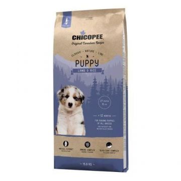 Hrana Uscata Caini Super-premium Chicopee Classic Nature Line Puppy Lamb & Rice, 2 kg