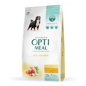 OPTIMEAL Adult, L-XL, Pui, hrană uscată câini, 12kg