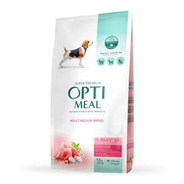 OPTIMEAL Adult, M, Curcan, hrană uscată câini, 20kg